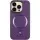 Кожаный чехол SnapCase with MagSafe для Apple iPhone 16 Pro (6.3") Dark Purple