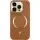 Кожаный чехол SnapCase with MagSafe для Apple iPhone 16 Pro (6.3") Brown