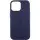 Шкіряний чохол Leather Case (AAA) with MagSafe and Animation для Apple iPhone 14 (6.1") Ink