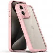 TPU чохол Transparent + Colour 1,5mm для Apple iPhone 11 (6.1") Pink