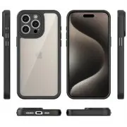 TPU чехол Transparent + Colour 1,5mm для Apple iPhone 12 Pro (6.1"), Black