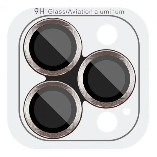 Захисне скло Metal Classic на камеру (у упак.) для Apple iPhone 16 Pro (6.3") / 16 Pro Max (6.9") Золотий / Desert Gold