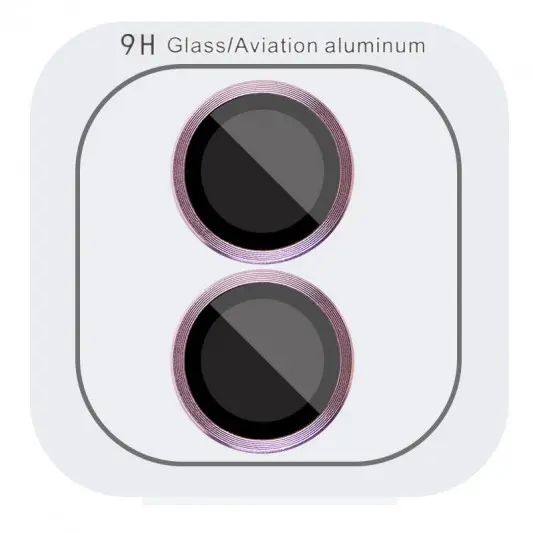 Захисне скло Metal Classic на камеру (у упак.) для Apple iPhone 16 (6.1") / 16 Plus (6.7") Рожевий / Pink