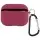 Силиконовый футляр с микрофиброй для наушников Airpods 4 Бордовый / Plum
