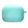 Силиконовый футляр с микрофиброй для наушников Airpods 4 Бирюзовый / Marine Green