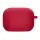 Силиконовый футляр с микрофиброй для наушников Airpods 4 Красный / Rose Red