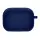 Силиконовый футляр с микрофиброй для наушников Airpods 4 Темно-синий / Midnight blue