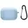 Силиконовый футляр с микрофиброй для наушников Airpods 4 Голубой / Lilac Blue