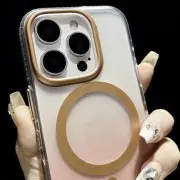 Чехол TPU+PC Shadow with MagSafe для Apple iPhone 16 Pro (6.3"), Quicksand gold