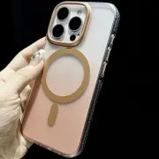 Чехол TPU+PC Shadow with MagSafe для Apple iPhone 16 Pro (6.3"), Quicksand gold