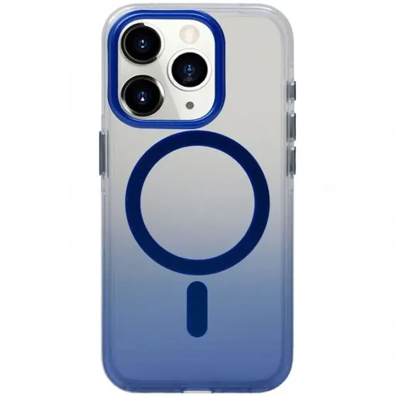 Чехол TPU+PC Shadow with MagSafe для Apple iPhone 14 Pro Max (6.7") Blue