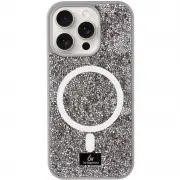 TPU чехол Bling World Rock Diamond with MagSafe для Apple iPhone 16 Pro Max (6.9") Grey