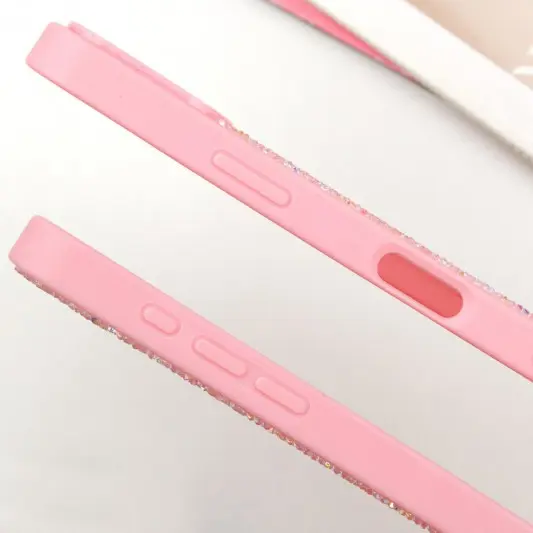 TPU чехол Bling World Rock Diamond with MagSafe для Apple iPhone 16 Pro (6.3") Pink - изображение 1