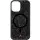 TPU чехол Bling World Rock Diamond with MagSafe для Apple iPhone 16 (6.1") Black