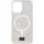 TPU чехол Bling World Rock Diamond with MagSafe для Apple iPhone 16 (6.1") White