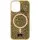 TPU чехол Bling World Rock Diamond with MagSafe для Apple iPhone 16 (6.1") Gold