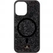TPU чехол Bling World Rock Diamond with MagSafe для Apple iPhone 12 Pro / 12 (6.1"), Black