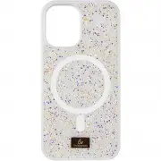 TPU чехол Bling World Rock Diamond with MagSafe для Apple iPhone 12 Pro / 12 (6.1") White