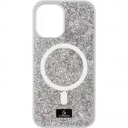 TPU чохол Bling World Rock Diamond with MagSafe для Apple iPhone 11 (6.1") Silver