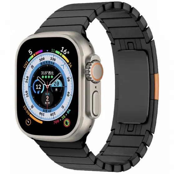 Ремешок Steel для Apple Watch 38/40/41/42mm(ser.10) (140-190mm) Black