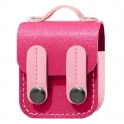 Кожаный футляр Briefcase для наушников AirPods 1/2 Pink