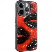 TPU+PC чехол Prisma Plushie для Apple iPhone 15 Pro Max (6.7") Kiss