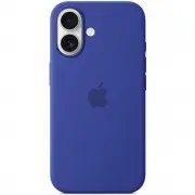 Чехол Silicone case (AAA) with Magsafe and Animation (button) для Apple iPhone 16 (6.1"), Ultramarine