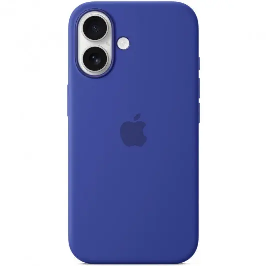 Чехол Silicone case (AAA) with Magsafe and Animation (button) для Apple iPhone 16 (6.1") Ultramarine - изображение 1