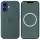 Чехол Silicone case (AAA) with Magsafe and Animation (button) для Apple iPhone 16 (6.1") Lake Green