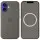 Чехол Silicone case (AAA) with Magsafe and Animation (button) для Apple iPhone 16 (6.1") Stone Grey