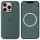 Чехол Silicone case (AAA) with Magsafe and Animation (button) для Apple iPhone 16 Pro Max (6.9") Lake Green