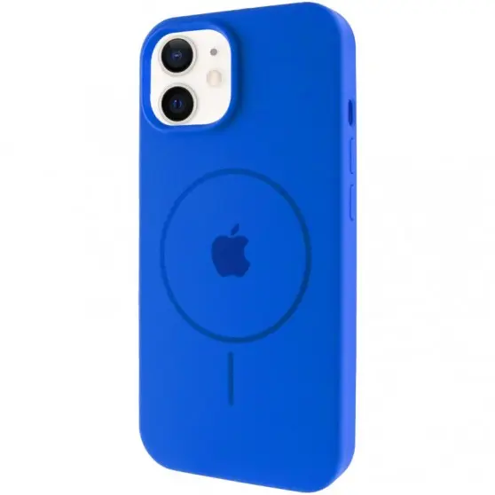 Чохол Silicone Case Full Protective (AA) with MagSafe для Apple iPhone 11 (6.1"), Синій / Capri Blue