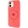 Чохол Silicone Case Full Protective (AA) with MagSafe для Apple iPhone 11 (6.1"), Кавуновий / Watermelon red