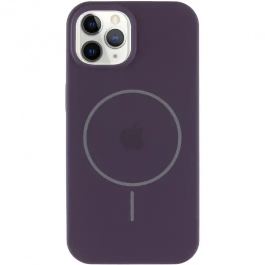 Чехол Silicone Case Full Protective (AA) with MagSafe для Apple iPhone 11 Pro (5.8") Фиолетовый / Elderberry - изображение 1