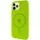 Чохол Silicone Case Full Protective (AA) with MagSafe для Apple iPhone 11 Pro (5.8") Салатовий / Neon green