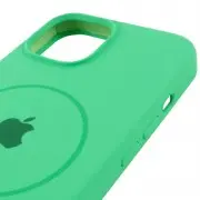 Чехол Silicone Case Full Protective (AA) with MagSafe для Apple iPhone 12 Pro / 12 (6.1"), Зеленый / Spearmint