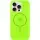 Чохол Silicone Case Full Protective (AA) with MagSafe для Apple iPhone 12 Pro / 12 (6.1") Салатовий / Neon green