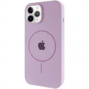 Чехол Silicone Case Full Protective (AA) with MagSafe для Apple iPhone 12 Pro Max (6.7"), Сиреневый / Lilac