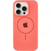 Чехол Silicone Case Full Protective (AA) with MagSafe для Apple iPhone 13 Pro (6.1") Арбузный / Watermelon red