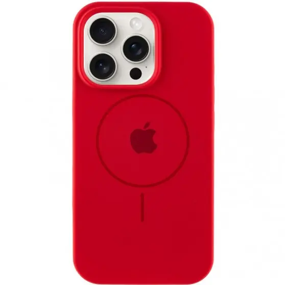 Чохол Silicone Case Full Protective (AA) with MagSafe для Apple iPhone 13 Pro (6.1") Червоний / Red