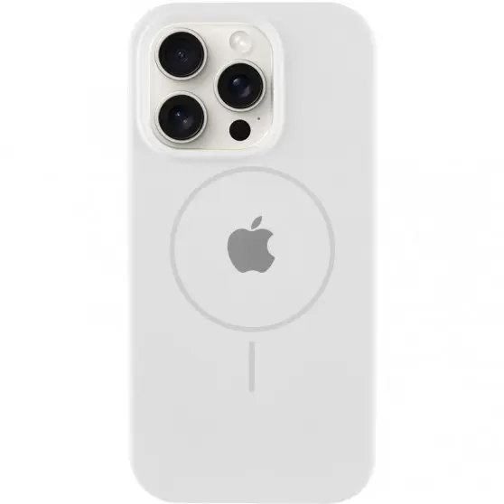 Чохол Silicone Case Full Protective (AA) with MagSafe для Apple iPhone 14 Pro (6.1"), Білий / White