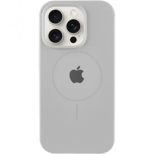 Чехол Silicone Case Full Protective (AA) with MagSafe для Apple iPhone 14 Pro (6.1"), Серый / Light Grey