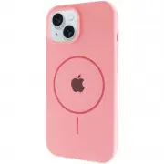 Чохол Silicone Case Full Protective (AA) with MagSafe для Apple iPhone 14 Plus (6.7") Рожевий / Light pink