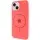 Чохол Silicone Case Full Protective (AA) with MagSafe для Apple iPhone 14 Plus (6.7") Кавуновий / Watermelon red
