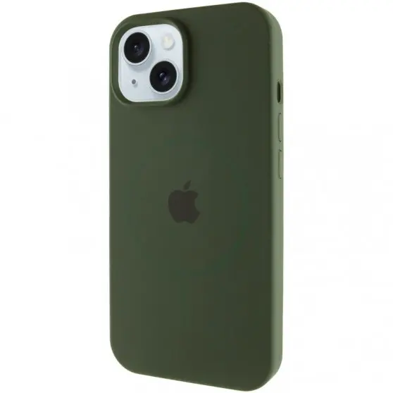 Чехол Silicone Case Full Protective (AA) with MagSafe для Apple iPhone 14 Plus (6.7") Зеленый / Cyprus Green