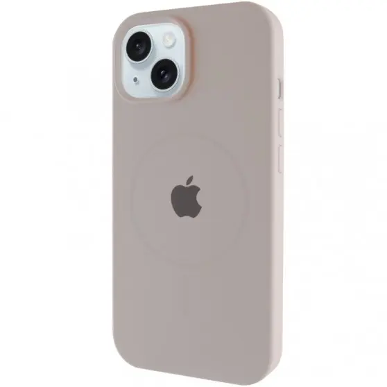 Чехол Silicone Case Full Protective (AA) with MagSafe для Apple iPhone 14 Plus (6.7") Серый / Light Grey