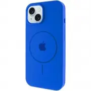 Чохол Silicone Case Full Protective (AA) with MagSafe для Apple iPhone 15 (6.1") Синій / Capri Blue