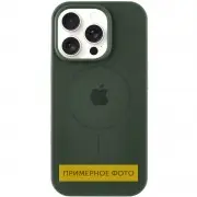 Чехол Silicone Case Full Protective (AA) with MagSafe для Apple iPhone 16 Plus (6.7") Зеленый / Cyprus Green