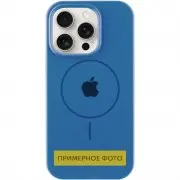 Чехол Silicone Case Full Protective (AA) with MagSafe для Apple iPhone 16 Plus (6.7") Синий / Denim Blue