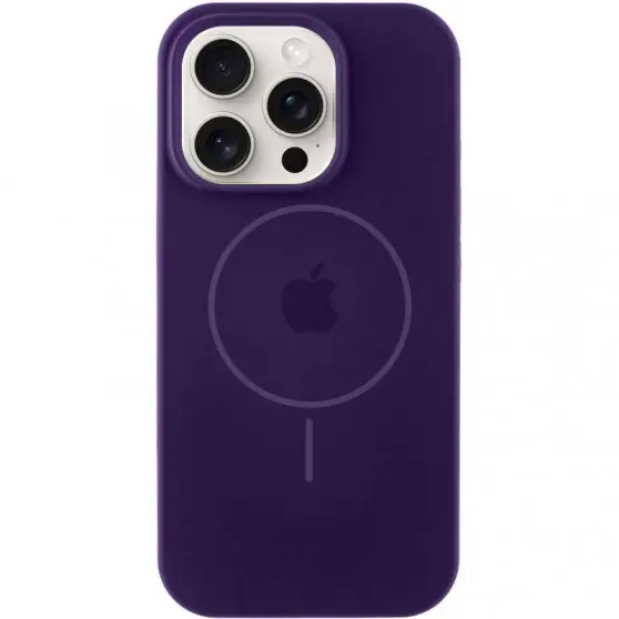 Чохол Silicone Case Full Protective (AA) with MagSafe для Apple iPhone 16 Pro (6.3"), Фіолетовий / Amethyst